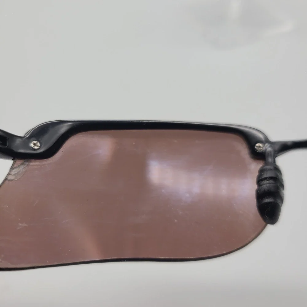 Maui Jim Turtle Bay MJ-411-02 Black Sport Sunglasses Bronze Polarized Lens Japan